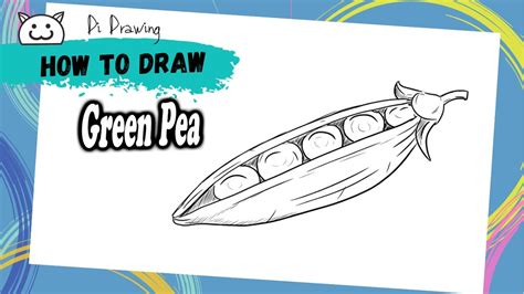 How To Draw Green Pea Easy Drawing Youtube