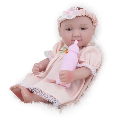 Npk Doll Mini Reborn Baby Dolls Soft Silicone Full Vinyl Inch
