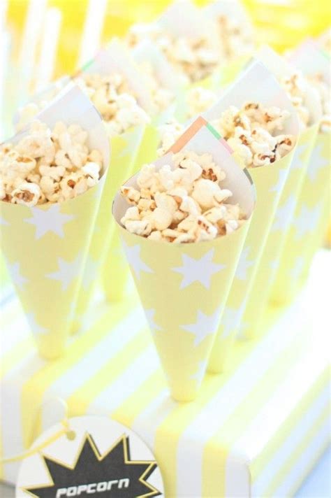 Fun Idea For Popcorn At A Party Get Matchy Paper And Cromers Popcorn