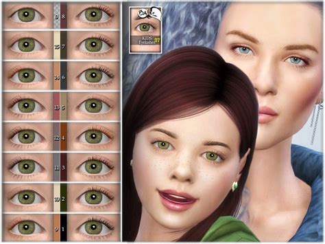 Created By Bakalia The Sims Sims Cc Natural Eyelashes Natural Eyes
