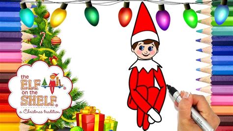 Coloring Elf On The Shelf Printable Coloring Page Elf On The Shelf