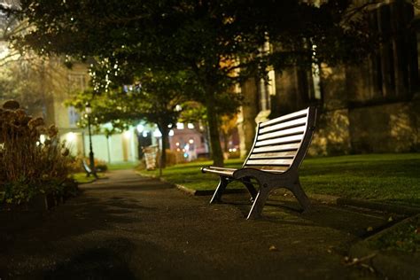 Bench Night Park · Free Photo On Pixabay