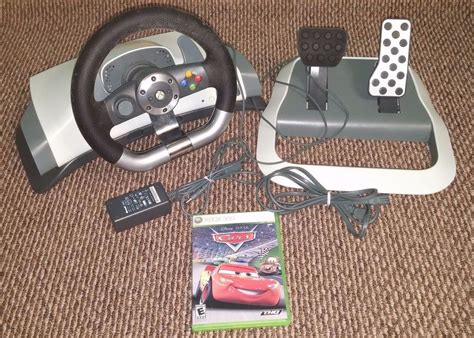 Microsoft Xbox 360 Wireless Racing Wheel Force Feedback Disney Pixar