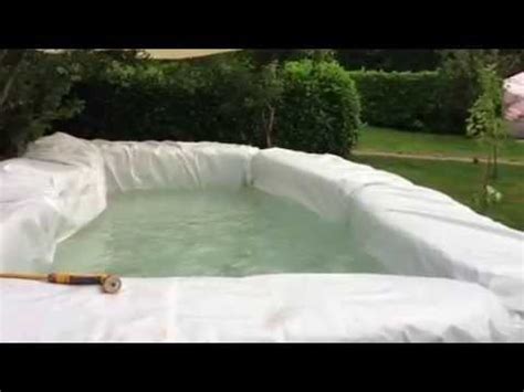Tarpaflex Tarpaulin Used To Make A Swimming Pool With Hay Stacks Youtube
