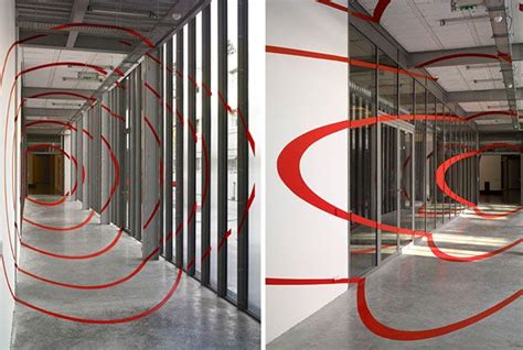 Anamorphic Projections By Felice Varini Cool Optical Illusions
