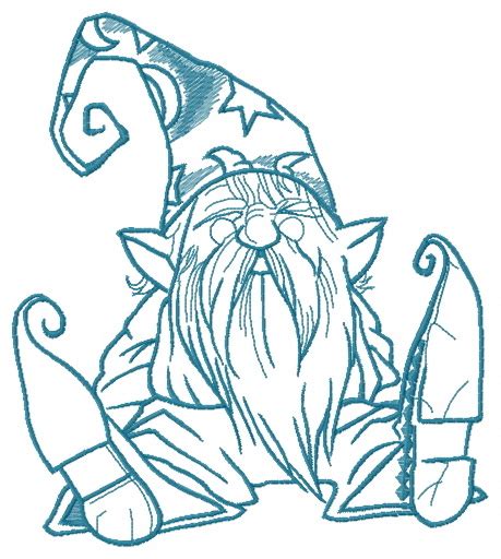 Tiny Wizard 2 Embroidery Design