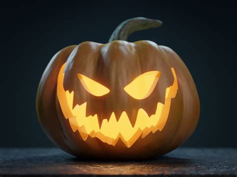 Halloween Pumpkin Jack O Lantern 3d Model Cgtrader