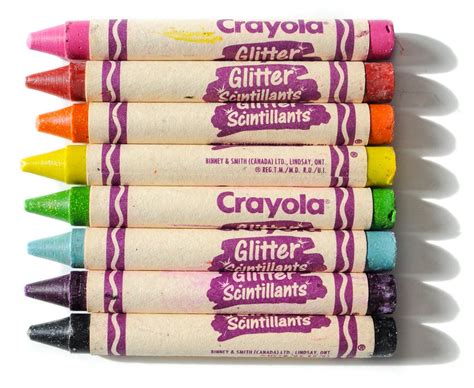Crayola Glitter Crayons Whats Inside The Box Jennys Crayon Collection