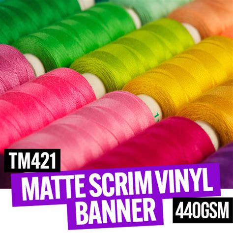 Durable Matte Outdoor Scrim Vinyl Banner 440gsm 43 X 30m