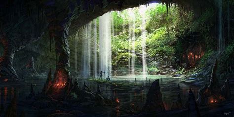 Cave Interlude Fantasy Art Coolvibe Digital Artcoolvibe Digital Art