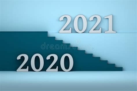 Way From Year 2020 To 2021 Stock Illustration Illustration Of Future