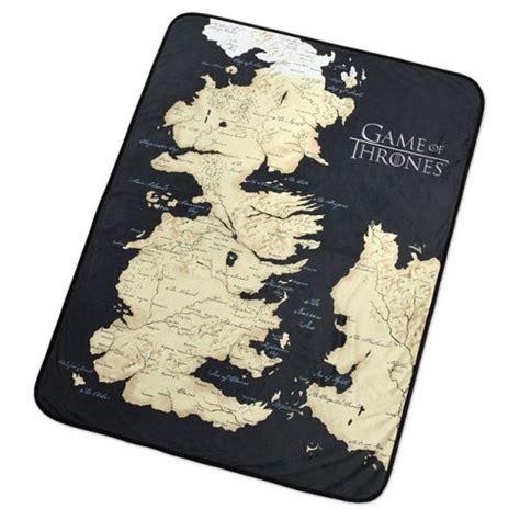 Map Of Westeros Fleece Throw Game Of Thrones Blanket On Onbuy