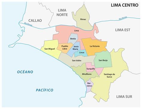 Vista Satelital De La Provincia Constitucional Del Callao Lima Perú