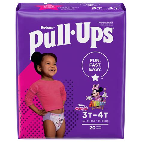 Save On Huggies Pull Ups Learning Designs 3t 4t Training Pants Girls 32