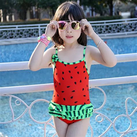 Buy Kids Bathing Suits One Piece Watermelon Pattern