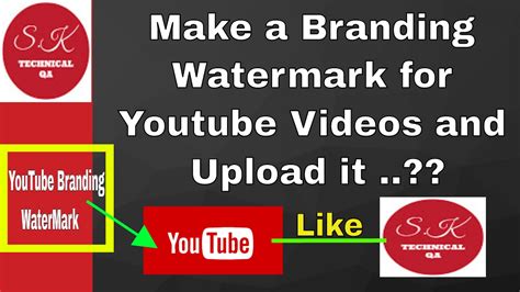 How To Make A Branding Watermark For Youtube Videos And Upload It Youtube