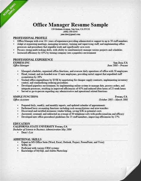 How to write a resume learn how to make a resume that. Administrative Manager Resume Sample