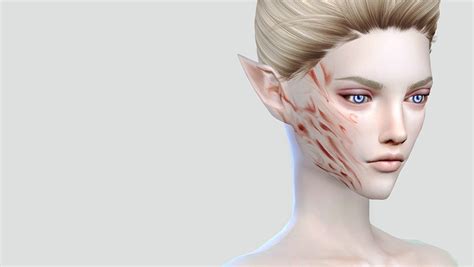 Face Scars By Nenps Sims 4 Panda Cc