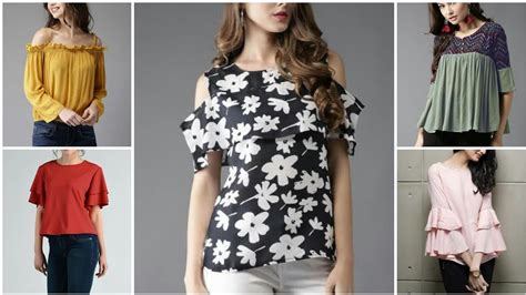 Beautiful And Stylish Cotton Printed Tops Designs Tops Designs For