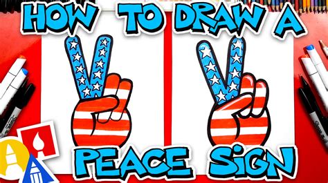 How To Draw A Peace Sign Art For Kids Hub