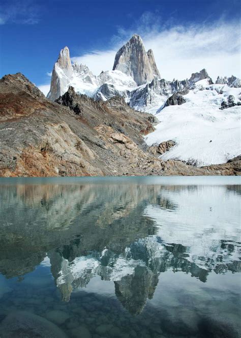 Pn Los Glaciares Reflection Of Monte Fitz Roy The World In Images