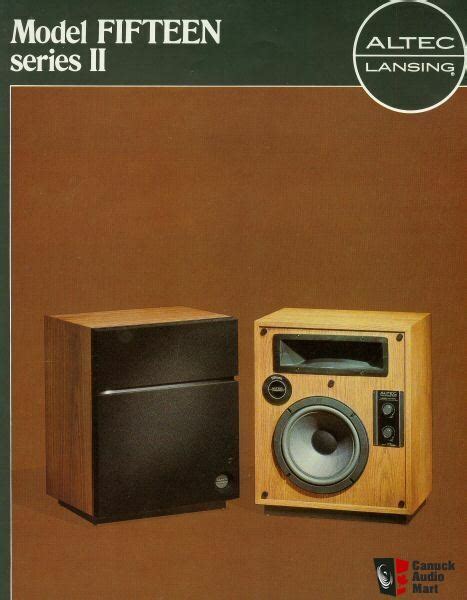 Altec Lansing Model 15 Vintage Speakers Photo 2218711 Aussie Audio Mart