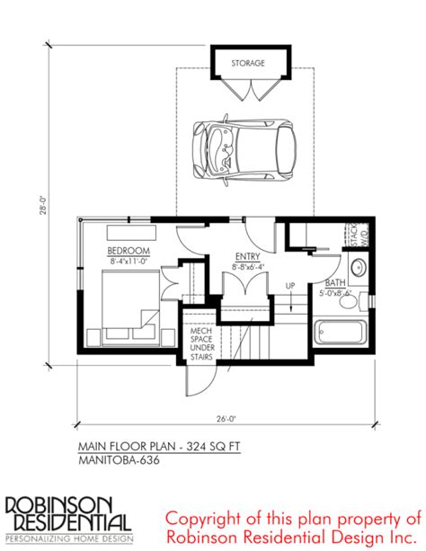 Manitoba 636 Sq Ft Floor Plandesigns