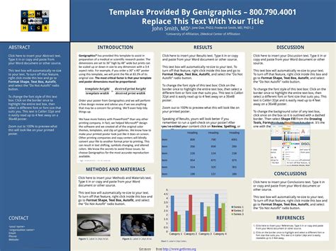 Research Poster Template With Abstract Sidebar 4836 Download