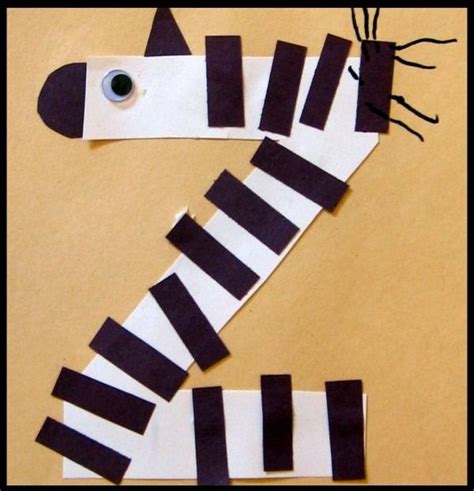 Letter Of The Week Z Is For Zebra Preschool Craft Preschool Crafts