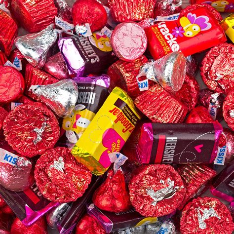 Buy Valentines Day Candy 3 Lb Hersheys Kisses Miniatures And Reeses Peanut Butter Cups Online