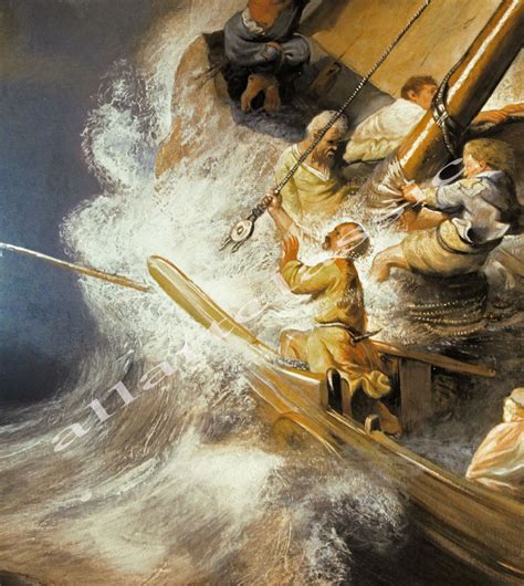 Rembrandt Christ In The Storm On The Lake Of Galilee 1863 Painting Details
