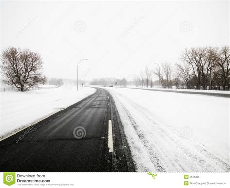 Snow Covered Road Royalty Free Stock Photo Image 2676385
