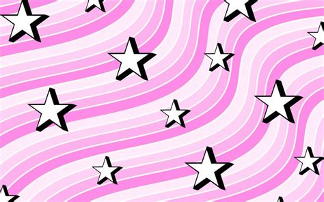Aesthetic Pink Star Swirls Background Pink Swirls Wallpaper Iphone