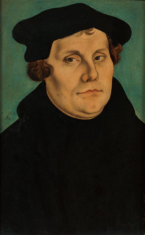 Lucas Cranach The Elder German 1472 1553 Portrait Of Martin Luther