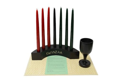 Arc Kwanzaa Kinara Celebration Set Kwanzaa Candle Holders Handmade