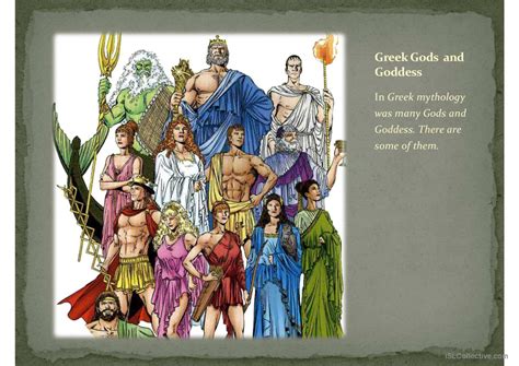 Greek Gods And Goddesses English Esl Powerpoints