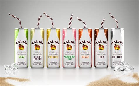 There are pleny of delicious drinks to make with malibu rum. Malibu Cans | Malibu rum drinks, Beverage packaging ...