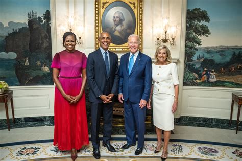 Barack And Michelle Obama Make First Joint Return To The White House