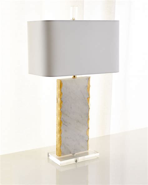 White Marble Table Lamp Neiman Marcus