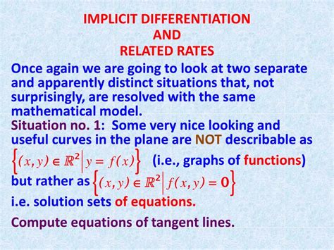 Ppt Implicit Differentiation And Related Rates Powerpoint