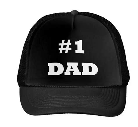 Happy Fathers Day Number 1 Dad Baseball Cap Trucker Hat For Women Men