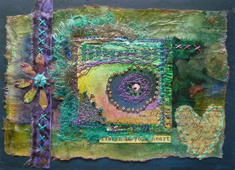 Mixed Media Fabric Art Art Quilts Textile Art