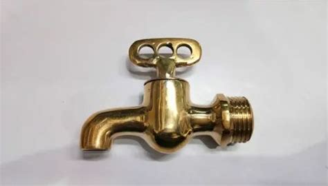 Golden Brass Taper Cock 15mm 100gm For Govt Water Supply Project At Rs