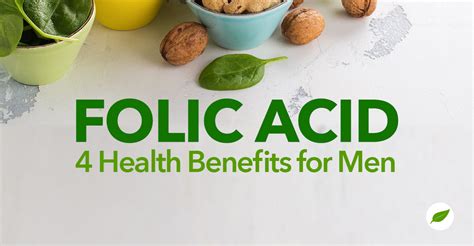 May be beneficial for those with mood disorders â€ folic acid for men may also be beneficial for those who struggle with feelings of sadness, whether. Folic Acid for Men: 4 Healthy Benefits You Should Know