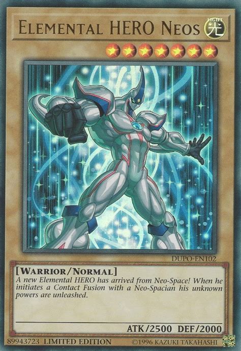 Maybe you would like to learn more about one of these? Elemental HERO Neos - Yugipedia - Yu-Gi-Oh! wiki