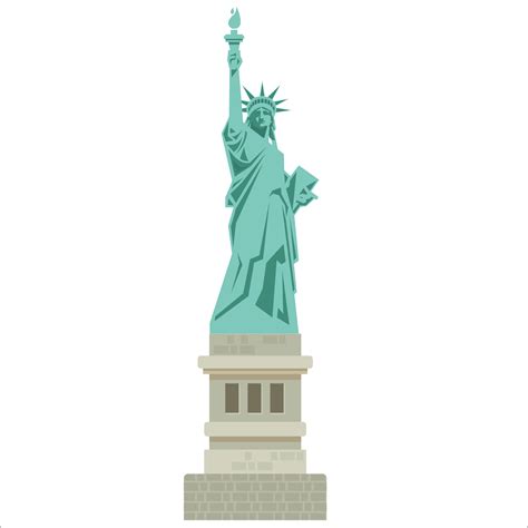 Statue Of Liberty Flat Us Statue Of Liberty Png Download 35473547