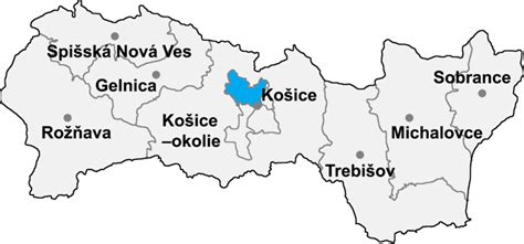 Okres Košice I Districts