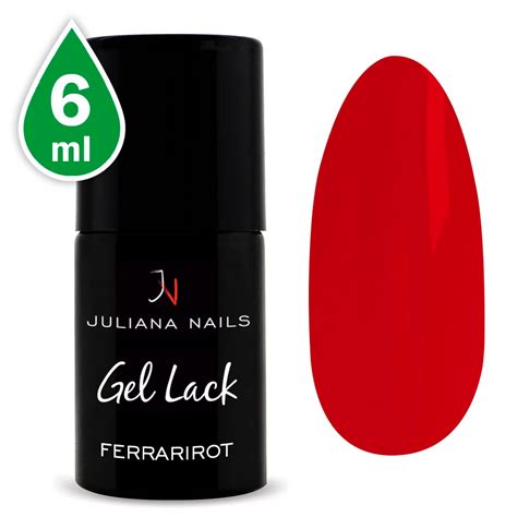 vernis semi permanent juliana nails rouge ferrari 6 ml