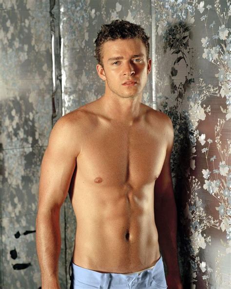 Justin Timberlake Barechested Hunky Portrait Pose Rare Photo Or Poster