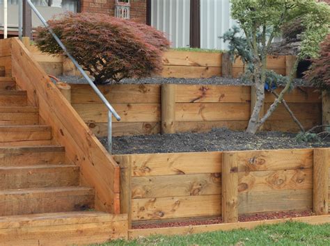 Find Inspiration About Timber Retaining Wall Design Timber Retaining